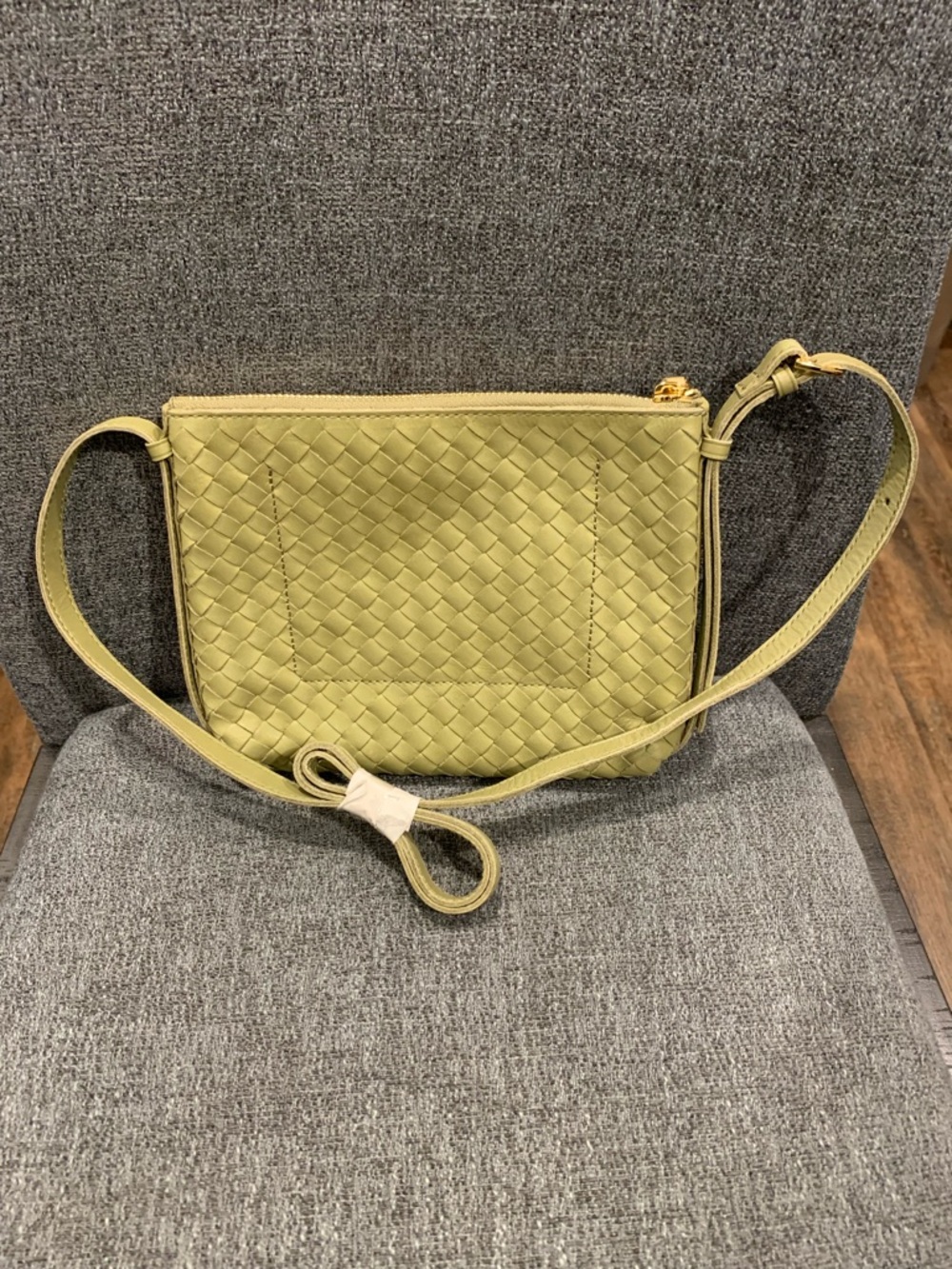 Madewell Olive Woven Leather Crossbody - Picture 3 of 4